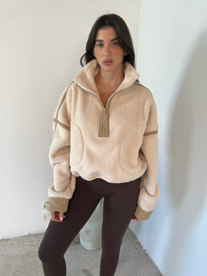 Fleece Contrast Jacket