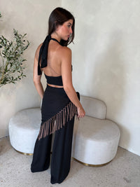 Fringe Black Brown 3pc Set