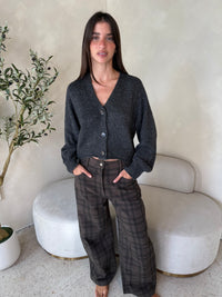 Charcoal Sweater Cardigan