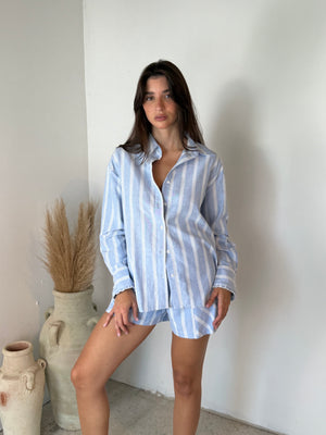 Pin Stripe Top & Short Set