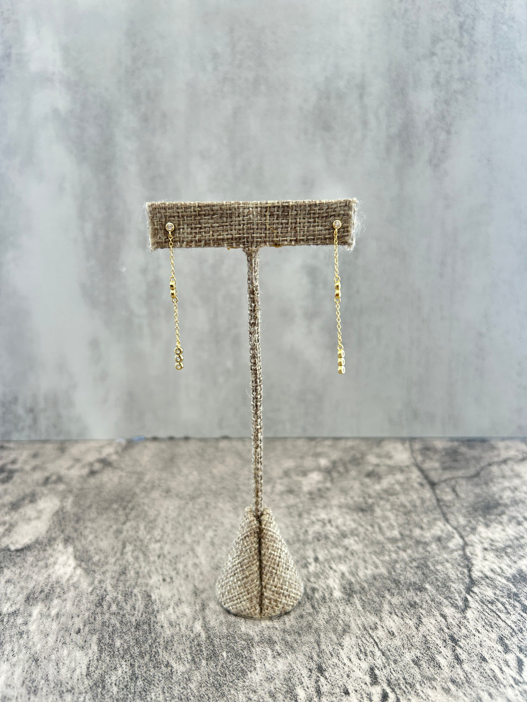 Long Mini Diamonds Earrings