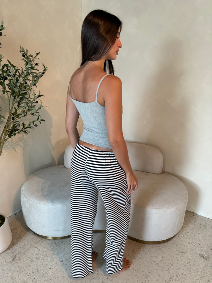 Striped Drawstring Pants