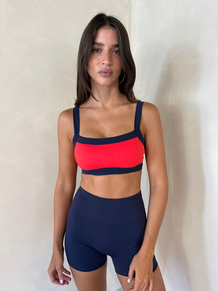 Navy Biker Shorts