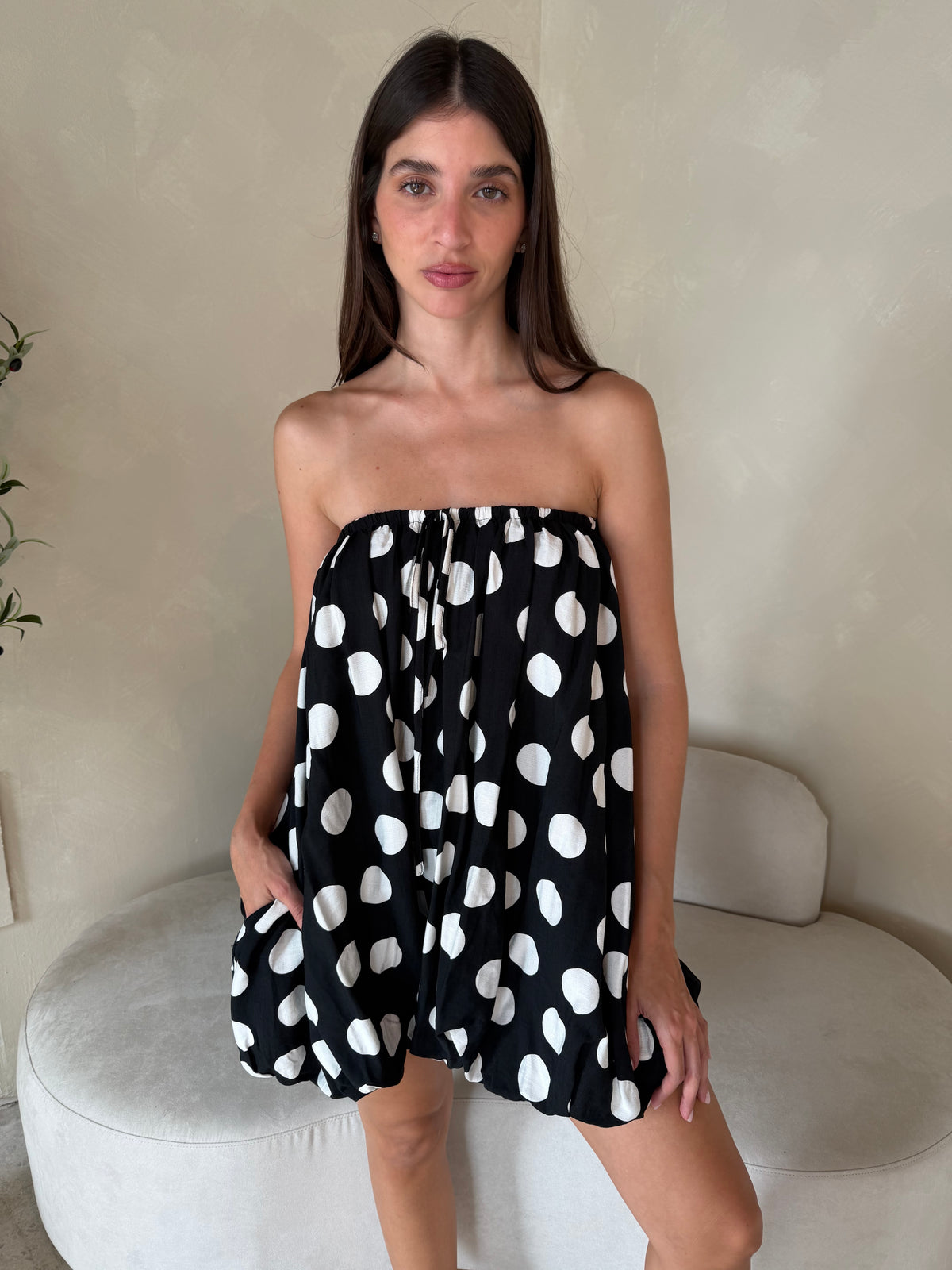 Polka Bubble Romper
