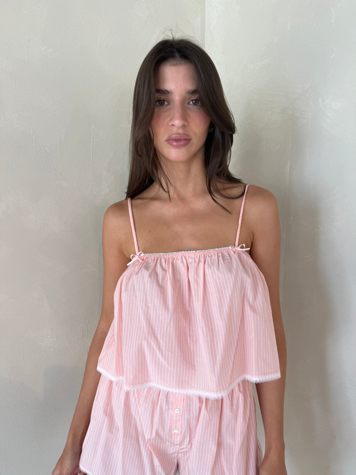 Peach Striped Set