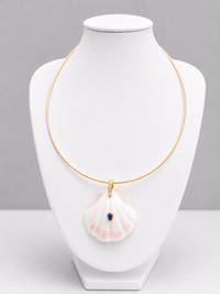 Conch Gold Wire Necklace