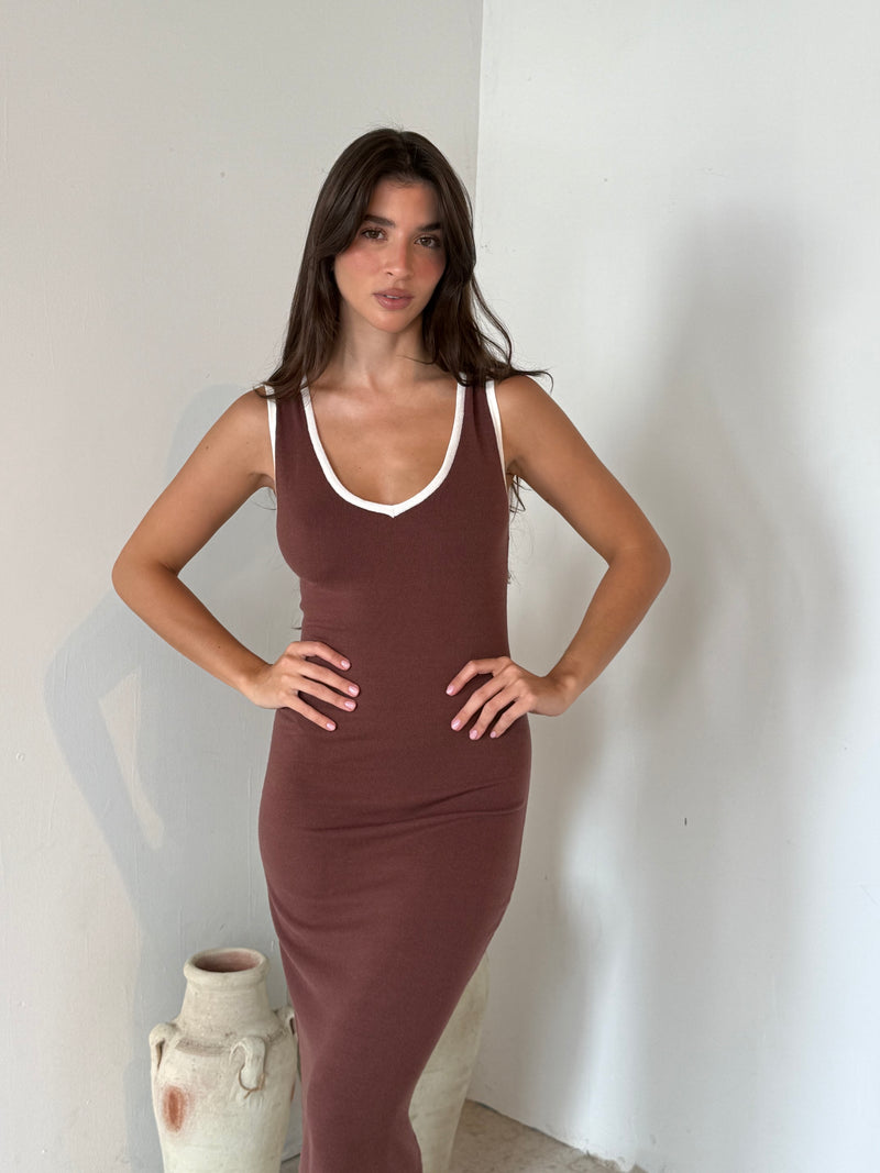 Frill Hem Maxi Dress