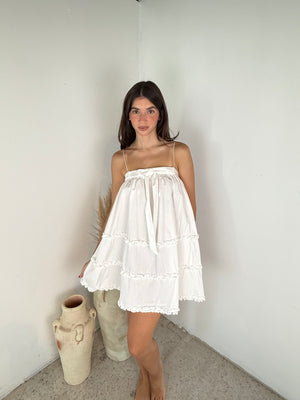 Ruffle Babydoll Mini Dress