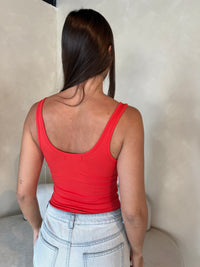 Ribbed Solid Bodysuit