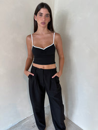 Woven Pleated Trouser