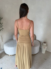 Ruched Bodice Maxi Dress