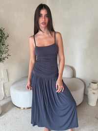 Ruched Bodice Maxi Dress
