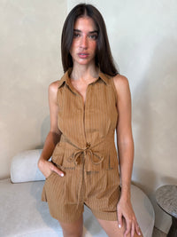 Stripe Vest Top & Short Set
