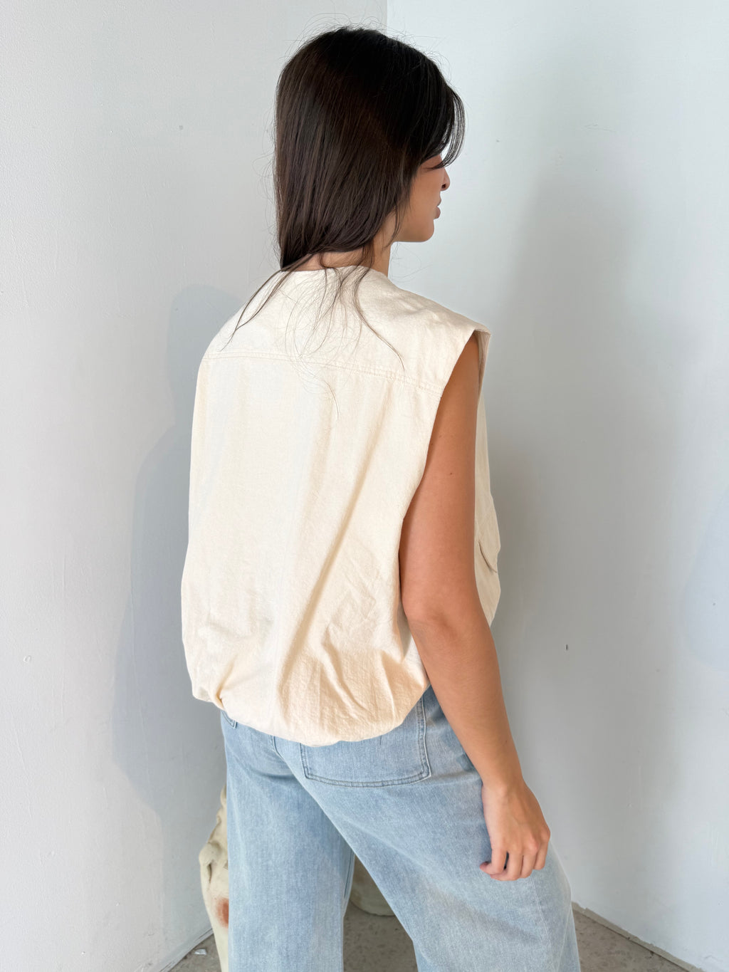 Washed Tie Front Pant