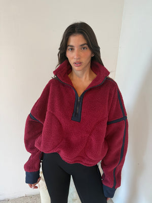 Fleece Contrast Jacket