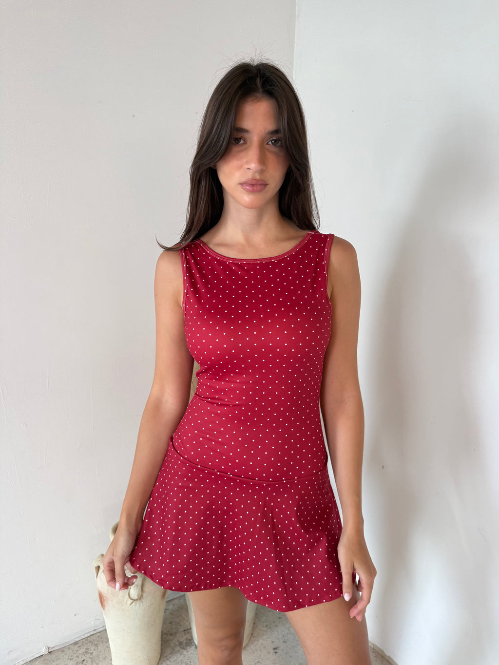 Polka Mini Sporty Dress