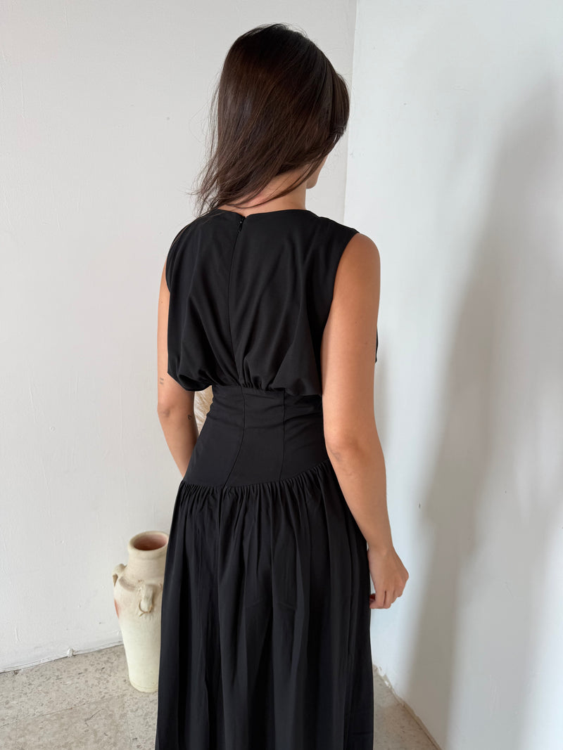 Shirred Maxi Dress