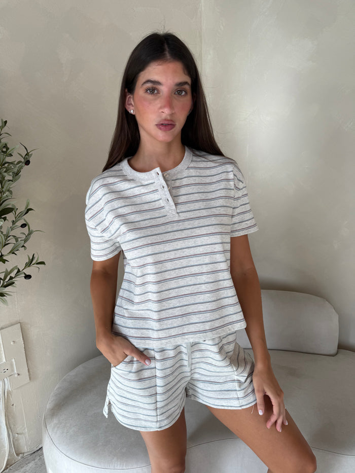 SS Stripe Lounge Set