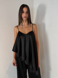Satin Ruffle Top & Pant Set