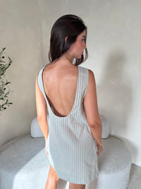 Open Back Stripe Dress