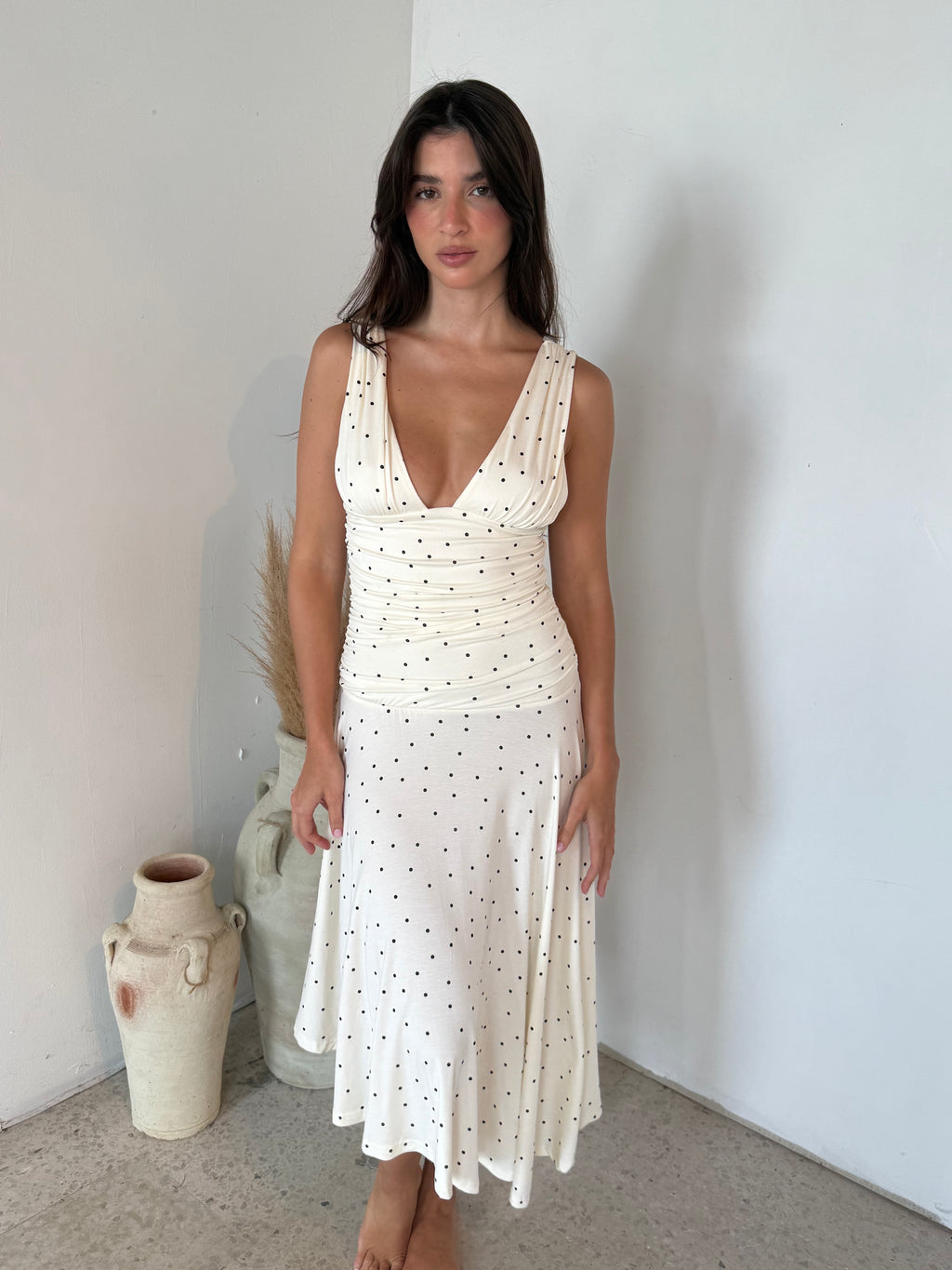Polka Dot Maxi Dress