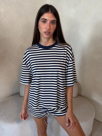 Stripe SS Tee & Short Set