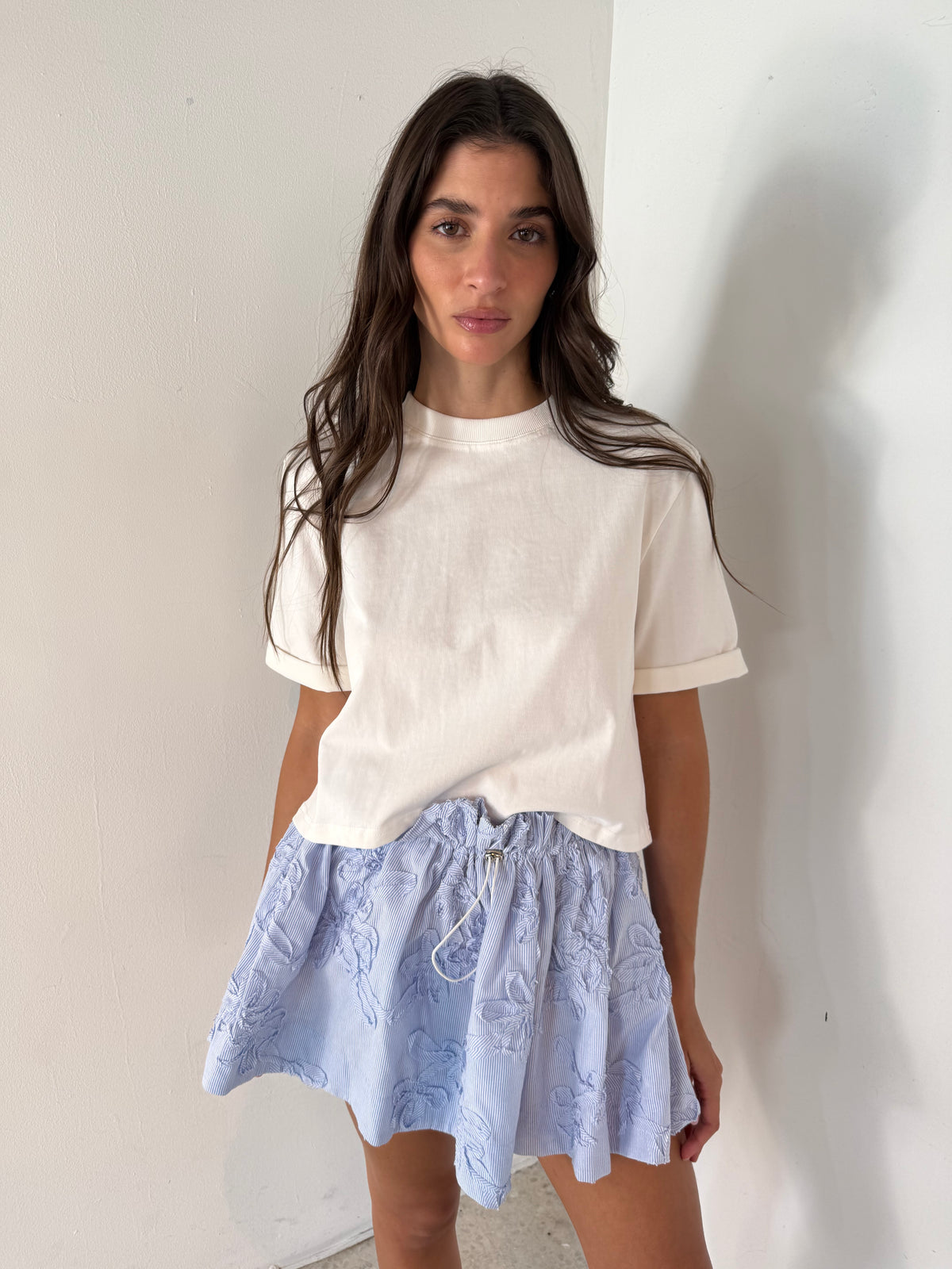 Stripe PaperBag Skirt