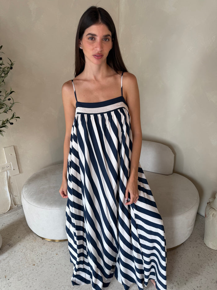 Striped Tunic Maxi Dress