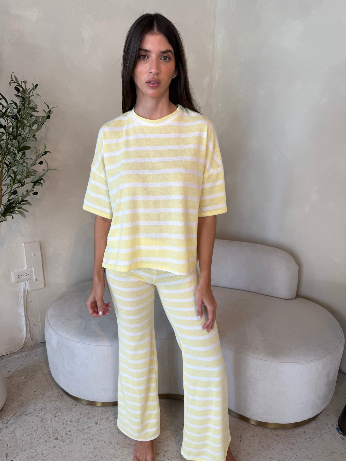 Stripe Boxy Lounge Set