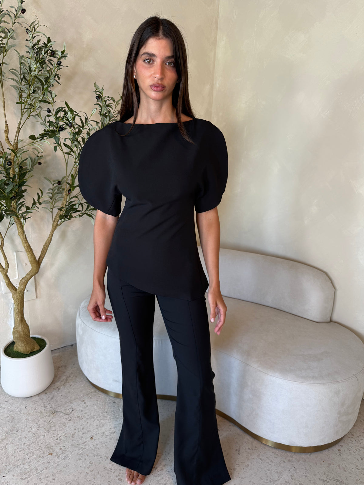 Black Flare Pants