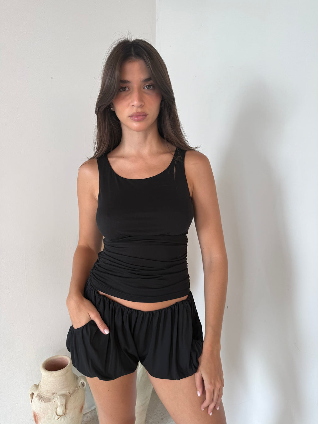 Black Modal Tank & Short Set