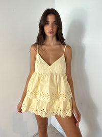 Butter Eyelet Cami Set