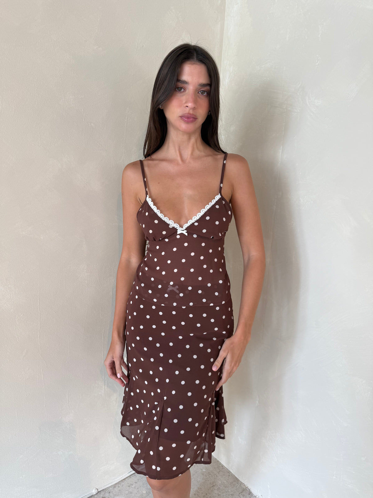 Brown Polka Set