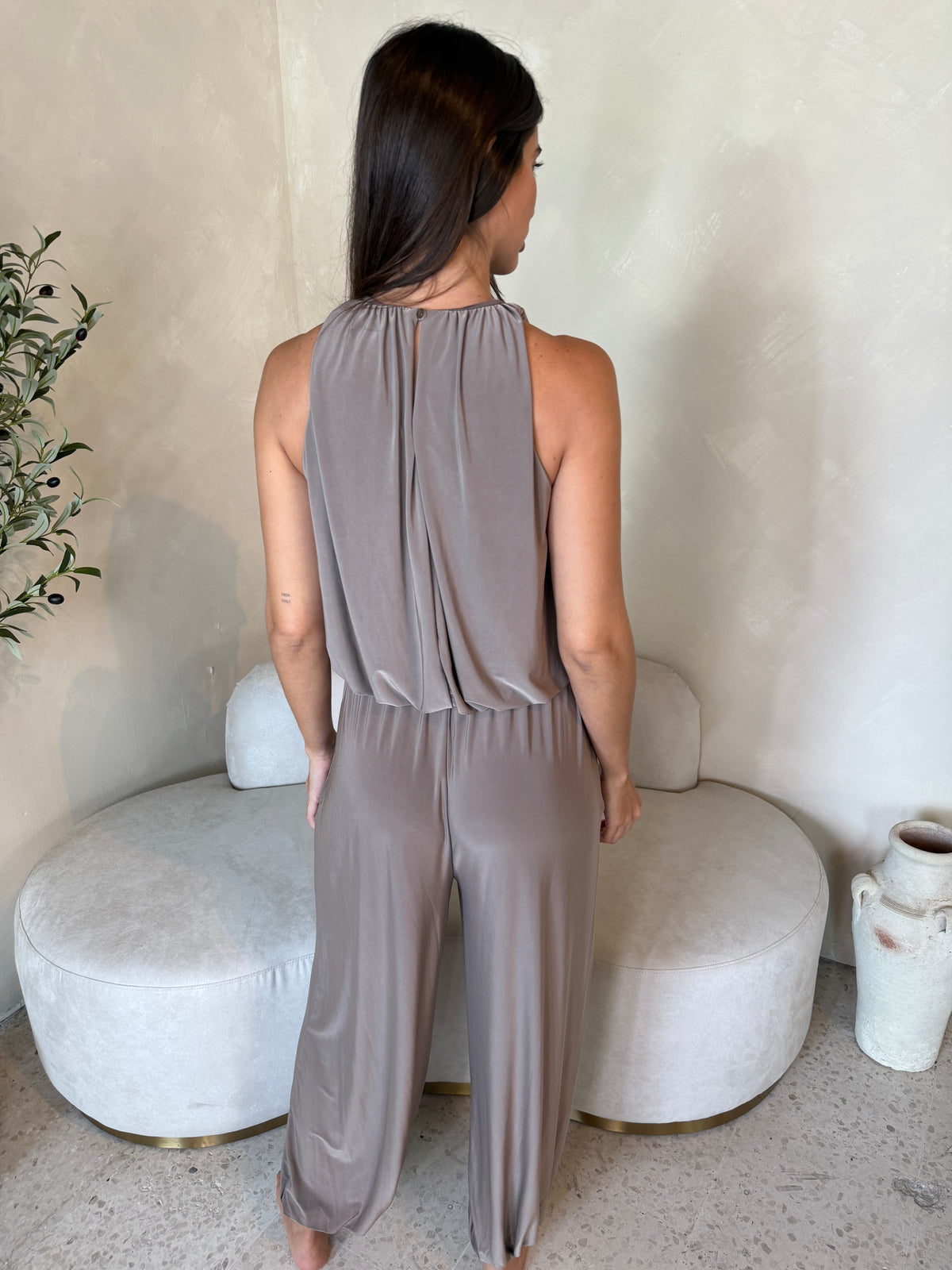 Mocha Bubble Top & Pant Set