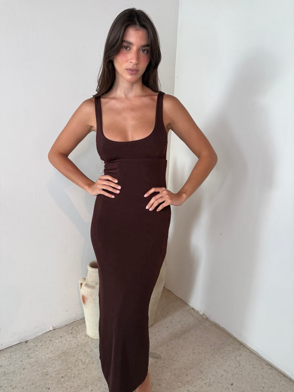 Fitted Midi Dress