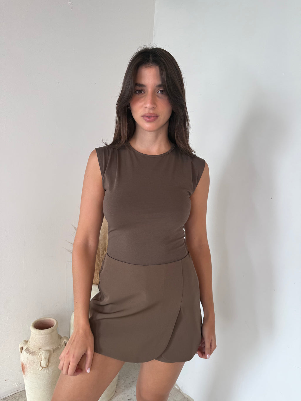 High Neck Sleeveless Bodysuit