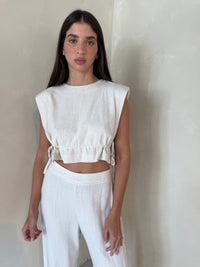 Oatmeal Crop Top & Pant Set