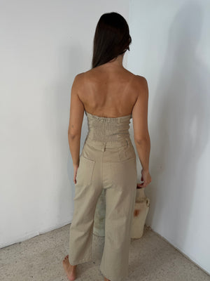 Solid Barrel Jumpsuit