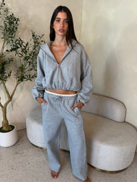 Grey Lounge Hoodie & Jogger Set