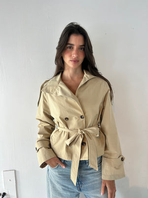 Beige Trench Jacket