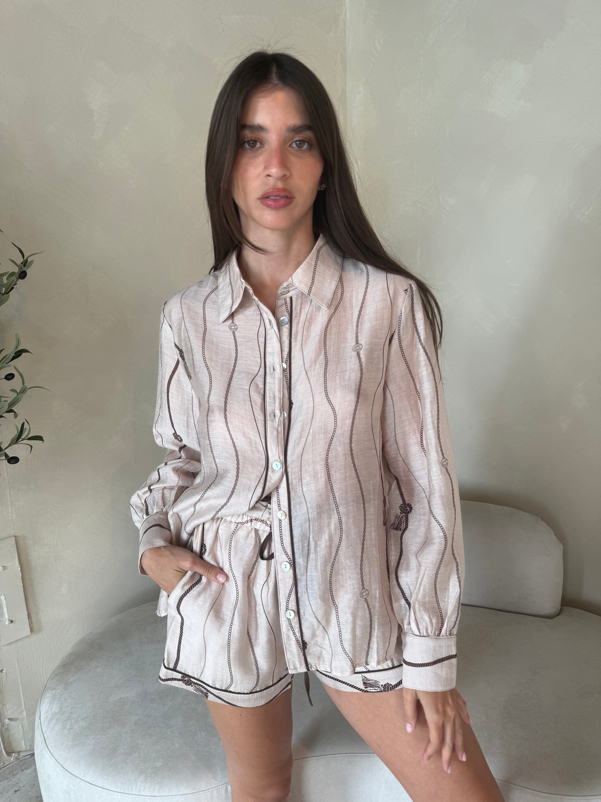 Wavy Striped LS Set