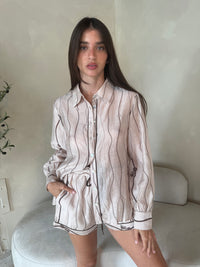 Wavy Striped LS Set