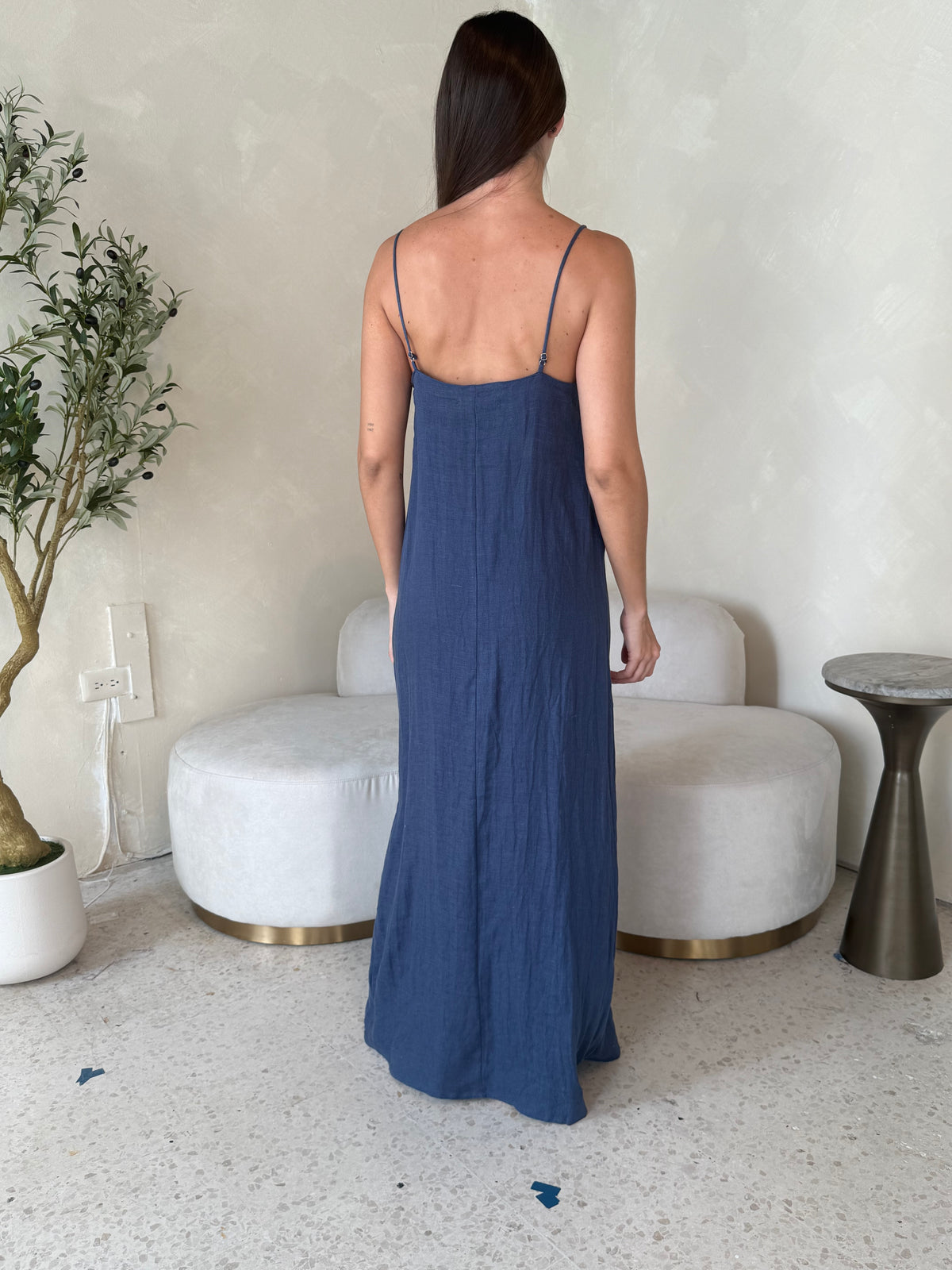 Linen Strappy Dress
