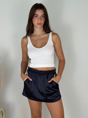 Piping Detail Skirt