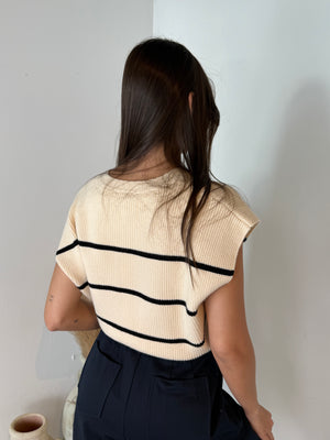 Stripe Knit Vest