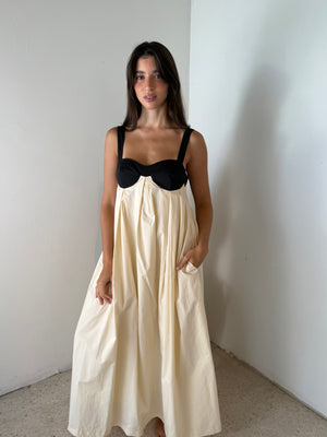 Two Tone Maxi Dress