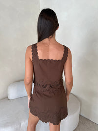 Choco Embroidered Set