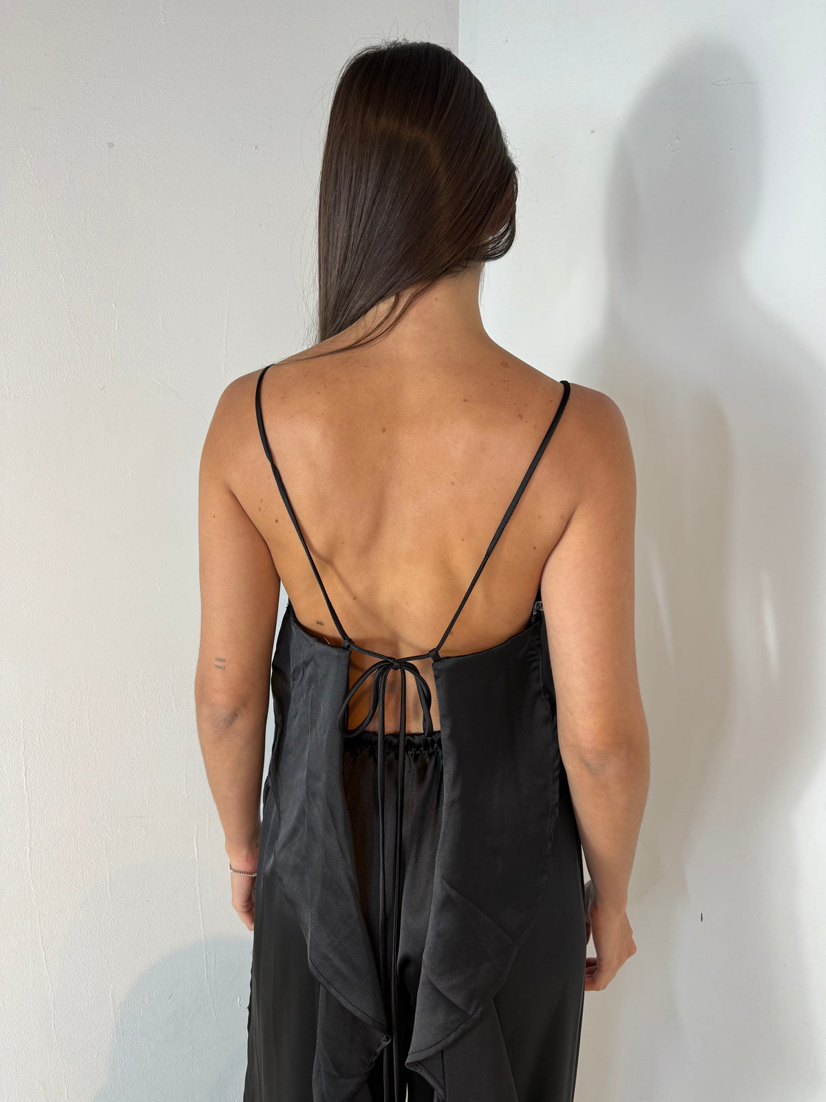 Satin Ruffle Top & Pant Set