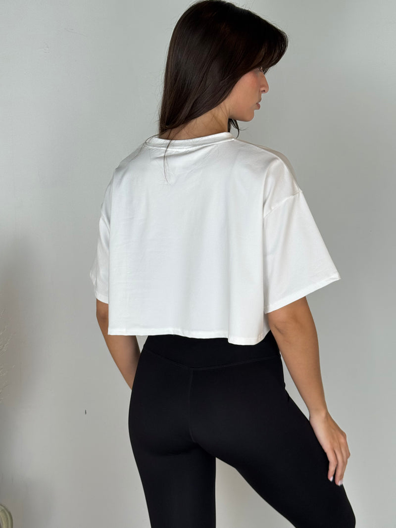 Nude White Tee