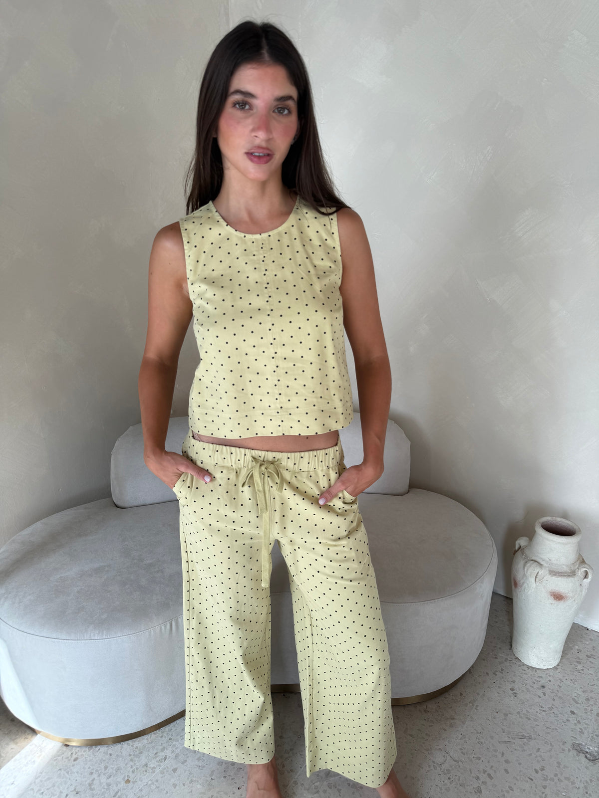 Mustard Polka Set